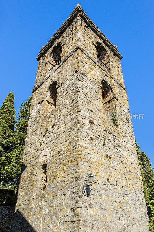 Montecatini Terme，中世纪塔(意大利托斯卡纳)